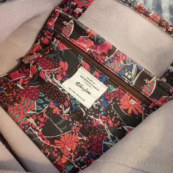 Anthropologie x Ashley Lane Fox Tote Leather NWT - Picture 7 of 8